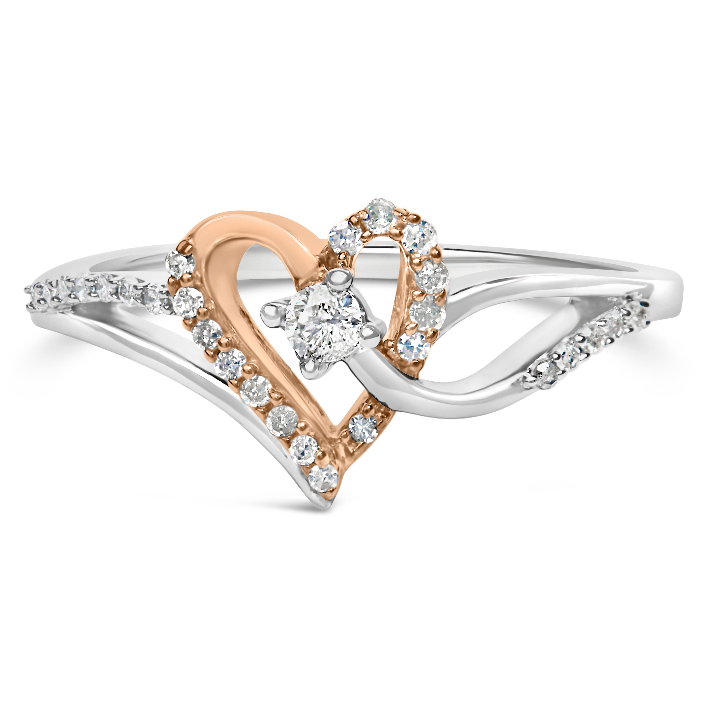 10k Rose Gold Over .925 Sterling Silver